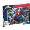 Clementoni - Puzzle per Bambini 104 Pezzi Supercolor, per Bambini 6+ Anni, Illustrazione con Personaggi dal Fumetto di Spiderman, Idea Regalo, Made in Italy, 48,5x33,5 cm, 25044