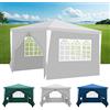 Yakimz - Gazebo da giardino impermeabile, protezione UV, stabile, resistente all'inverno, 4 pareti laterali, finestre, esterni, giardino, feste, matrimoni, mercati