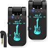 GBKDQQ Sistema per chitarra senza fili, sistema di trasmissione audio wireless, 2,4 GHz 8 canali, trasmettitore ricevitore audio USB ricaricabile, trasmissione in tempo reale 48K/16bit per chitarra elettrica