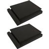 GBACHOOSE Confezione da 2 cuscinetti isolanti acustici, 33 x 25 x 4 cm, cuscinetti in schiuma per isolamento acustico, ad alta densità, per monitor e altoparlanti