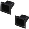 WEB world electronic business Set 2 Pezzi - Maniglia a Incasso in Plastica Nera (130x89x70 mm) - Professionale per Casse Acustiche e Rack