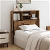 sephironlbb Testiera in legno anticato, 100 x 19 x 103,5 cm, in legno con molto spazio, design moderno per camera da letto, resistente e salvaspazio