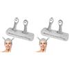 LOPHE Fascia Skincare Viso, Fascia Capelli per Spa Fascia Trucco Forma di Lumache, Fascia Spa Trucco in Pile di Corallo per Ragazze Spa Doccia Corsa Yoga Lavaggio Viso(Grigio) (Confezione da 2)