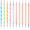 FuzlPnag 10 Pezzi puntini per nail art，Nail Art Disegno Pittura Strumenti di Dotting Pen,Per Nail Design Strumento di Marmorizzazione，Penne Double Sided Punteggia Nail punteggia Detailing Pen Manicure Kit Per