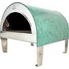 Pizza Party Ardore Acquamarina - Forno a gas per pizza da esterno - Camera di cottura 40x40 cm - Piano cottura in mattoni refrattari