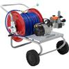 AgriEuro TOP-LINE Kit motopompa elettrica da irrorazione con carrello - Comet MTP BPX25 PP - Per prodotti chimici e acidi