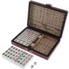 Mahjong Game Versione Cinese Tradizionale con Scatola di Legno Portatile