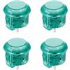 QUARKZMAN 4 Pulsanti LED Per Arcade (24mm) - 5A 12/24V Pulsante Illuminato A LED Per Macchine Arcade/Fighting Stick/Controller Gioco, Verde