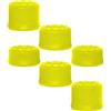 Generic 6 tappi per joystick per joystick, copertura superiore per PS5 Pro/PS5 slim/PS5, accessori per console di gioco (giallo)