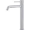 GALYON IMEX - Rubinetto monocomando per lavabo alto, serie Monza BDM039-3, cartuccia ceramica Ø26 mm, Flexos 3/8 (cromato)