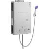 YUYUZI Scaldabagno GPL da 24 KW, capacità 12 l, acqua calda istantanea con soffione doccia e tubo, scaldabagno a gas mobile per campeggio, roulotte e giardino, alta efficienza (≥80,8%), facile da montare