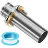 QUARKZMAN Prolunga Per Rubinetto Da Montare Tubo In Acciaio Inox 10cm x 32mm Kit Di Prolunga Per Rubinetto Con Dado Antisvitamento In Ottone E Guarnizioni Per Lavandino