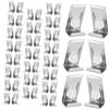 Toddmomy Ganci per Quadri senza Danneggiare la Cornice 50 Pezzi in Ferro Argento che Fissano Saldamente Clip per Cornici Resistenti Accessori per Appendere Quadri e Foto