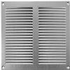 ABOUT VENT 200x200mm Griglia di Ventilazione in Acciaio Zincato con Zanzariera - Griglie di Aerazione in Metallo