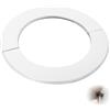Flewdart Fledart 2pcs rosetta per tubo stufa 110mm, rosetta copritubo camino acciaio inox 110 mm, dimensioni 114x156x5mm Resistente al calore per tubo camino(110mm 2pcs)