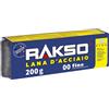 RAKSO Paglietta Acciaio fine 00, 1 Fascia da 200g, lisciare legni dopo la verniciatura, pulire delicatamente mobili da giardino e veneziane in plastica, lucidare alluminio