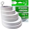 ONIX TECH Riduttore Tubo Condizionatore Universal PVC para Tubo Redondo Ø160-80mm