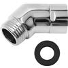 lyualma Adattatore per Tubo Doccia 135°con Guarnizione in Gomma per Braccio Soffione Doccia Adattatore per Doccia Soffione Doccetta Adattatore