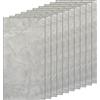 Selling Depot Carta da parati adesiva 3D grigio effetto marmo Premium - Set 10 fogli (60x30cm, 1.8mq) autoadesiva, impermeabile, fonoassorbente - camera, cucina, bagno, pareti fai da te, 349S10