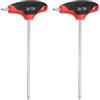 QUARKZMAN 2 Pezzi Chiave Torx A Manopola A T T30 Acciaio S2 Chiave Torx Doppia Estremità Cacciavite Torx Chiavi Esagonali Strumento Per Manutenzione Automobilistica E Domestica Rosso Nero