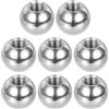 PATIKIL Dado A Sfera M6x15mm, 8 Pezzi Filettatura Femmina 304 Acciaio Inossidabile Tappo Vite A Foro Cieco Rotondo Per Illuminazione Macchinari DIY Decorazione, Argento