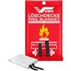 vuwo Coperte antincendio antinfortunistica - 1 Pezzi Coperta Ignifugadi in vetroresina con Manici per emergenza di sopravvivenza protezione ignifuga e isolamento termico per cucina casa (1m x 1m)