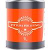 BEKATEQ Pittura protettiva per legno Nero 1l Pittura per legno per interni & esterni I Vernice per parquet, porte, scale, recinzioni ecc. I Altamente coprente contro le intemperie BE-420