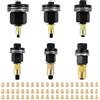 RUISHENG Set di 6 rivetti per rivetti M3, M4, M5, M6, M8, M10, rivettatrice manuale con 60 dadi per rivetti