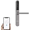 iNOVO SV31B Serratura Collegata Porta d'ingresso - Serratura Intelligente Porta Ingresso, Maniglia Biometrica, TTLock Bluetooth con codice PIN e impronta digitale (Grigio)