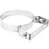 Generic Collare pesante Regolabile in Acciaio Inox per Tubi Mono e Doppia Parete (D.130)