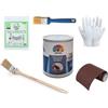 LE AMAZZONI STORE KIT PER LA PITTURAZIONE DEI VOSTRI TERMOSIFONI CHE COMPRENDE SMALTO BIANCO SATINATO, PENNELLI, GUANTI, TELO COPRITUTTO, CARTA VETRO SET PITTURAZIONE CALORIFERI TERMOSIFONI RADIATORI
