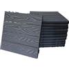 rivestiiltuogarage Piastrelle da Esterno ad Incastro WPC per Pavimentazione drenante Terrazzo, Balcone, Giardino,piscina, effetto legno antiscivolo base in PVC (3D-GRIGIO, 11 PZ)