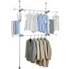 WENKO Sistema armadio telescopico Herkules Flex - Sistema regolabile di organizzazione, sistema per guardaroba, Acciaio, 116-190 x 165-300 x 36 cm, Bianco