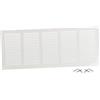 Steinberg14 Griglia di Ventilazione Rettangolare 500x200 mm - Griglie di Aerazione in Metallo Bianco - Serranda di Scarico dell'aria con Zanzariera - Copri Bocchetta Interna a Parete e a Soffitto