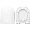 HYDRO HOME Copriwater Compact Rak Ceramics Come Originale, In Plastica Termoindurente Avvolgente,Colore Bianco MADE IN ITALY