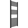 Kiamami Valentina - Termoarredo Bagno 50X120 Nero In Acciaio