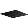 Stilform Luxury - Doccia a pioggia in acciaio INOX, 40 x 40 cm, ultra piatta, colore: Nero opaco