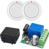 QIACHIP 433Mhz Interruttore Telecomando 12V 24V 1 Canale Porte Da Garage Radiocomandato Remoto Contatto secco Wireless Modulo Ricevitore Rele Con 2 Trasmettitori