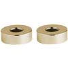 Xcel Home Eleganti piastre per doccia rotonde in oro spazzolato, finitura lussuosa, diametro 60 mm, coperchi per doccia resistenti ed eleganti
