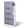 intratec 100% Shopping Intratec Centralino da Incasso 3 Fila - Quadro di Distribuzione IP40 per 36 Moduli con Porta Trasparente e Guida DIN per Installazioni Elettriche Casa e Ufficio - 592 x 347 x 92mm