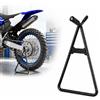 PSLER - Cavalletto triangolare per moto 80-500 cc, per moto da cross ed enduro, colore: nero