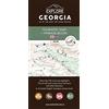 OUNTRAVELA Tourist Map of Georgia + English-Georgian Phrasebook: Geographical map of Georgia - Caucasus