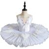 GeRRiT Balletto tutù Bianco Lago dei Cigni Adulto Balletto Danza Vestiti Tutu Gonna Donne Ballerina Vestito Bambini Ragazze Regali di Compleanno,Bianca,140