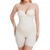 Decorus Body modellante senza spalline per le donne: modellante senza spalline per il controllo della pancia - senza spalline modellante per tutto il corpo con reggiseno, Beige, X-Large