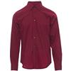 PAYPER Image Camicia da Uomo a Manica Lunga Misto Cotone Poliestere Pettinato Polso Sagomato carrÞ Liscio Pinces di ripresa Bordeaux (M)