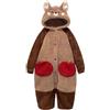 HiyyFloy Pigiama Unisex a Forma di Animale, Costume Cosplay a Forma di Procione, per Adulti, Pigiama Lungo, Morbido E Comodo, Accappatoio Caldo Invernale