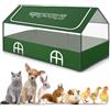 OPEYATOYS Recinto per piccoli animali, recinto per conigli, gabbie per porcellini d'India per interni ed esterni, pollaio portatile, recinto per cuccioli con pavimento impermeabile per porcellini d'India, polli