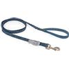 Hurtta Razzle-Dazzle - Guinzaglio con terminale elastico, 180 cm x 15 mm, Colore: Nero e Jeans