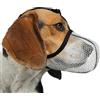 JOYPAWS Museruola a cestello per cani, traspirante, morbida, per cani di piccola e media taglia, anti-abbaiare, mordere, masticare, riflettente, regolabile, con rete d'aria, per Schnauzer, grigio, M