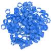 Pssopp Anelli per zampe per uccelli Fasce per zampe per uccelli multicolori Anelli per zampe per pollame in plastica Set Anelli a clip numerati per piccione Anelli per zampe da 8 mm per uccelli avicoli(#4)